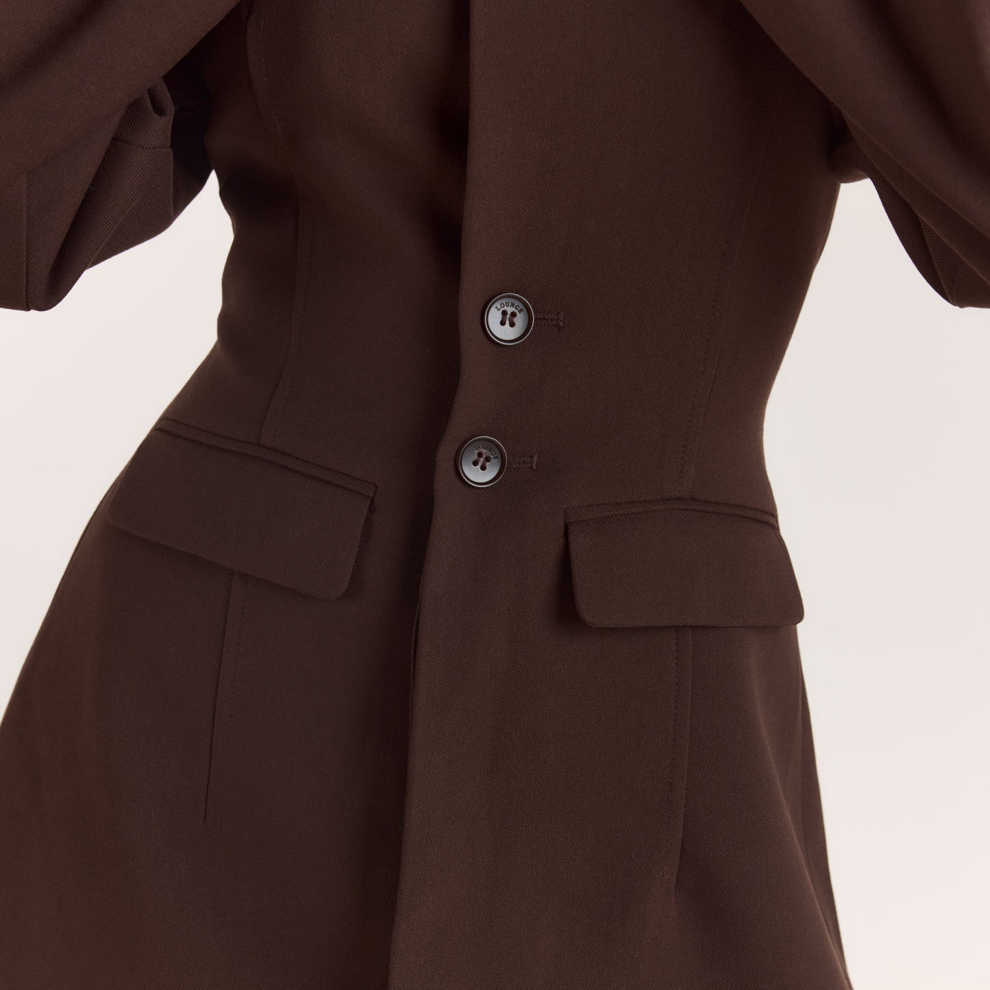 Structured Blazer Dress - Chocolate