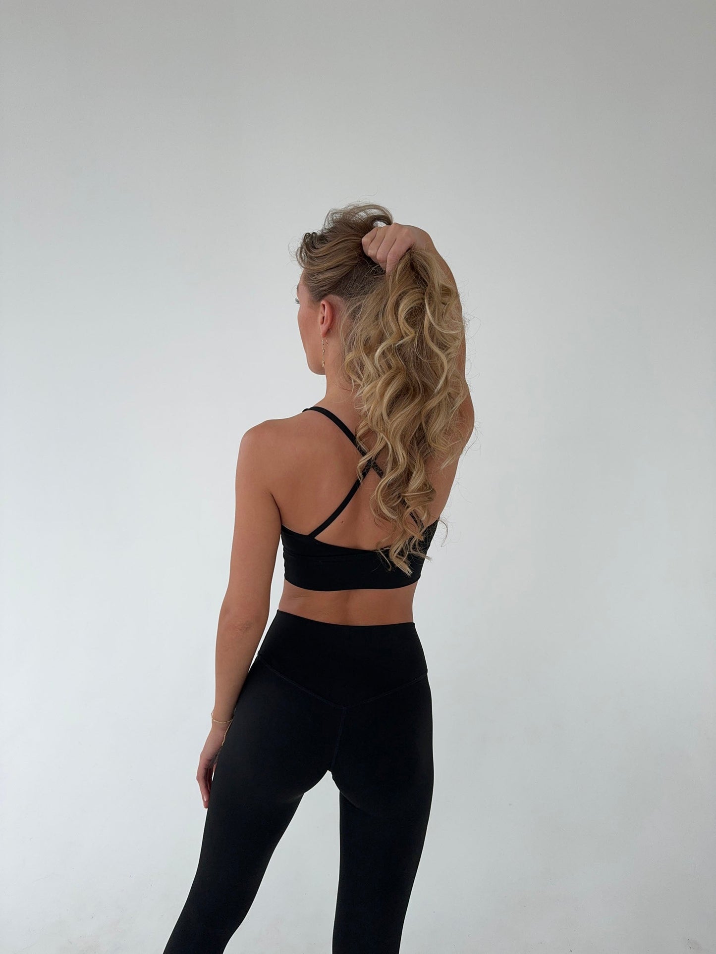 Crossback bra - Jet Black