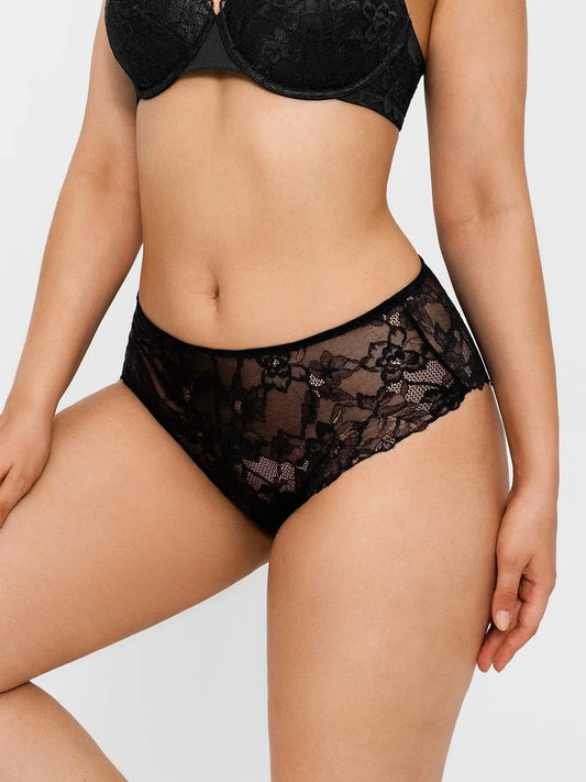 Mid-Rise Lace Brief