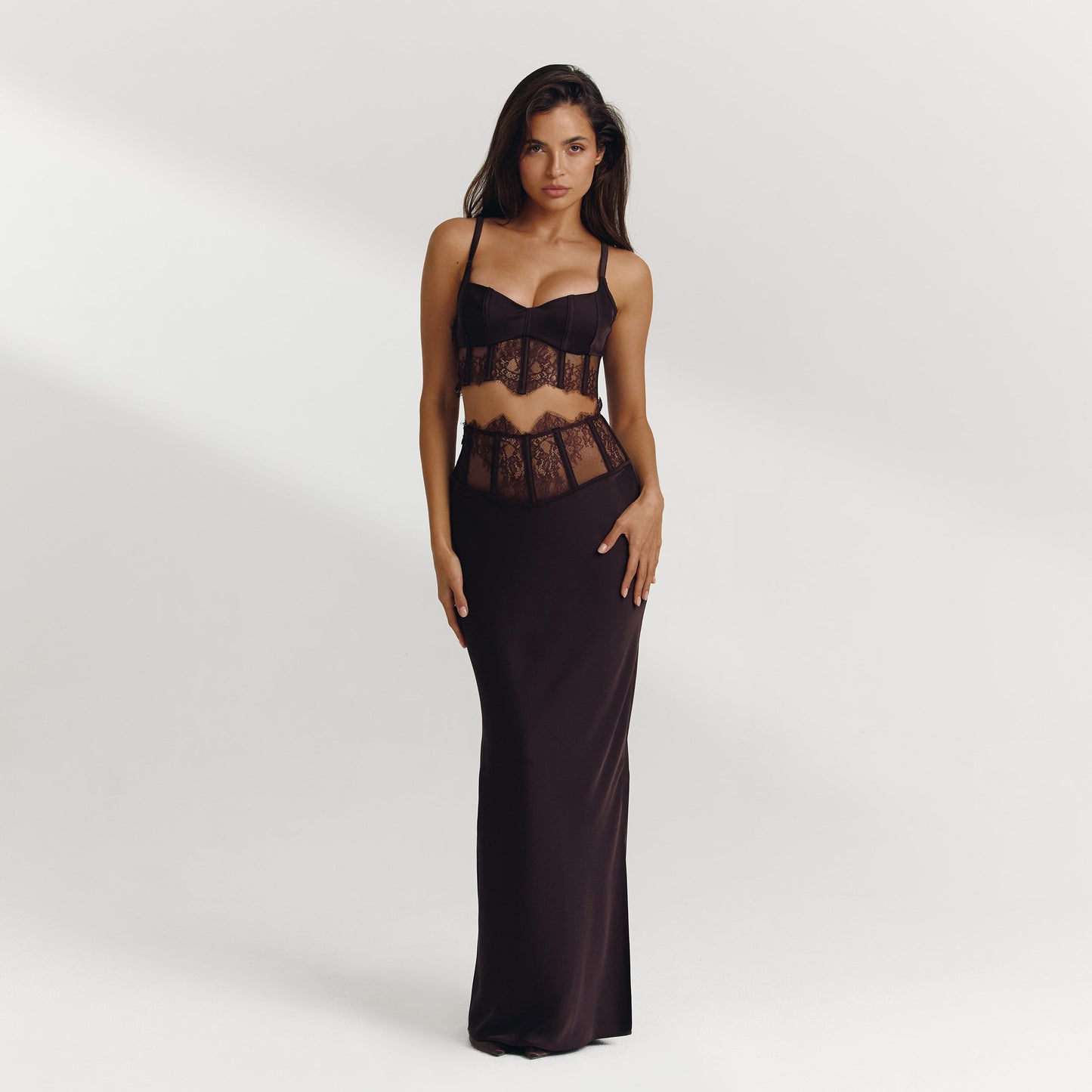 Maxi Skirt (Set) - Dark Chocolate