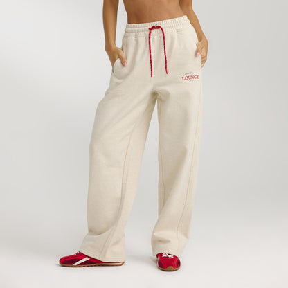 Straight-Leg Joggers - Oat Marl