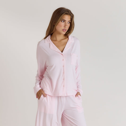 Modal Pyjama Shirt - Pink