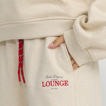 Straight-Leg Joggers - Oat Marl