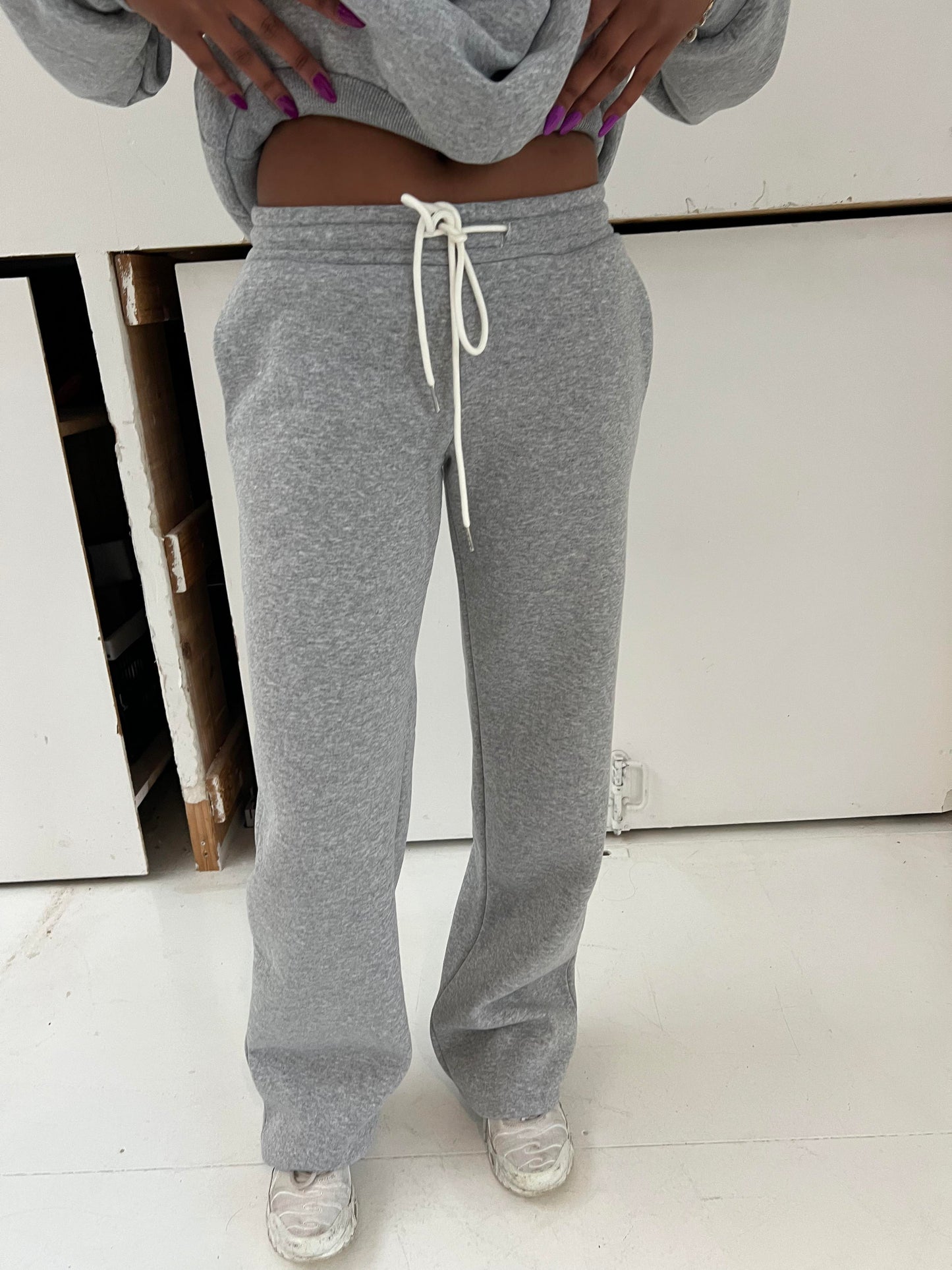 Anelise sweatpants - Grey melange