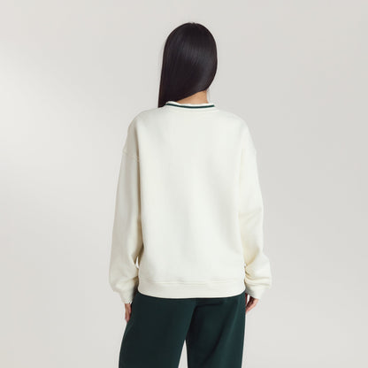 Lounge Living V-Neck Jumper - Cream