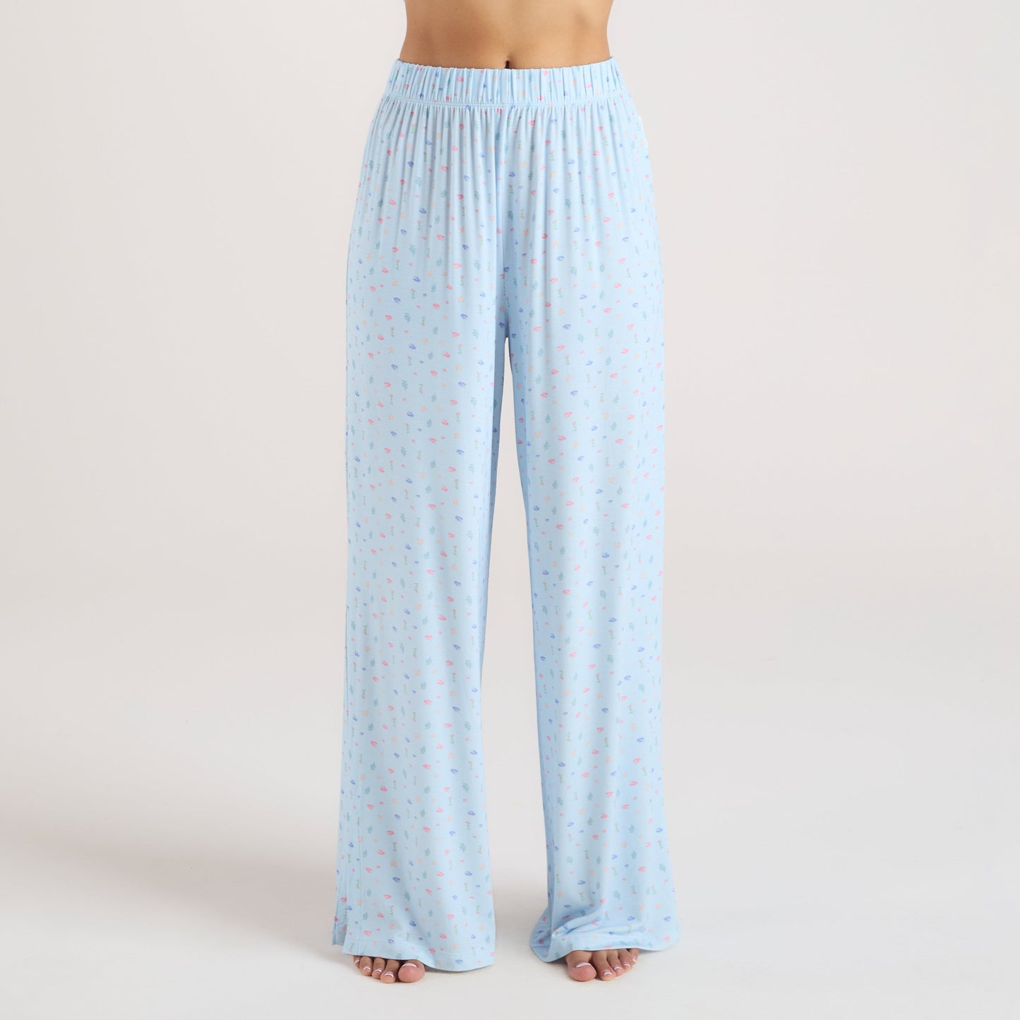 Modal Pyjama Bottoms - Blue Floral