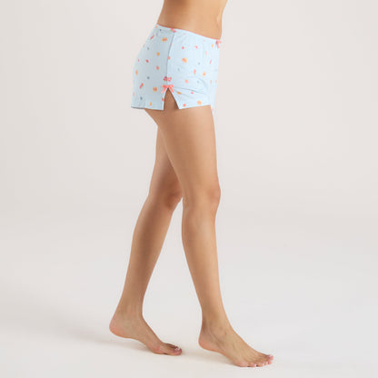 Modal Pyjama Shorts - Blue Fruits