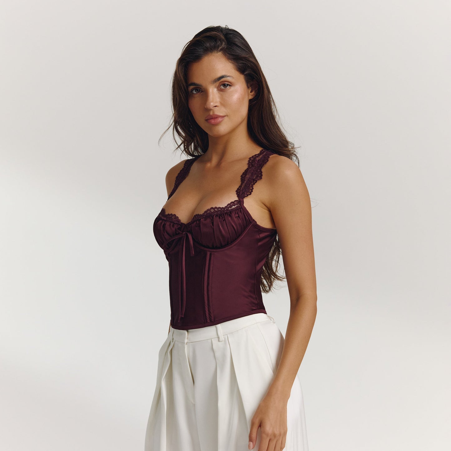 Eledora Corset Top - Plum