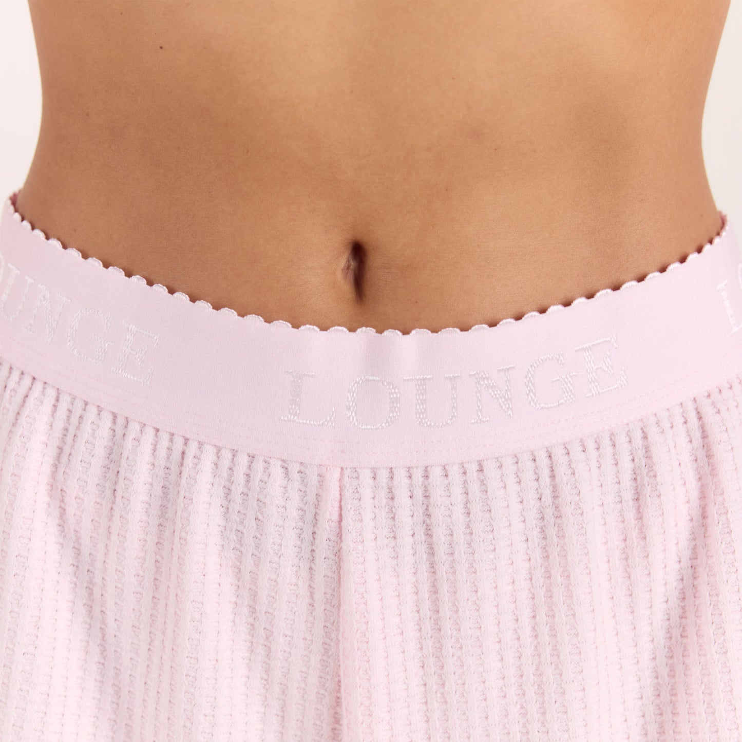 Soft Waffle Pyjama Shorts - Pink