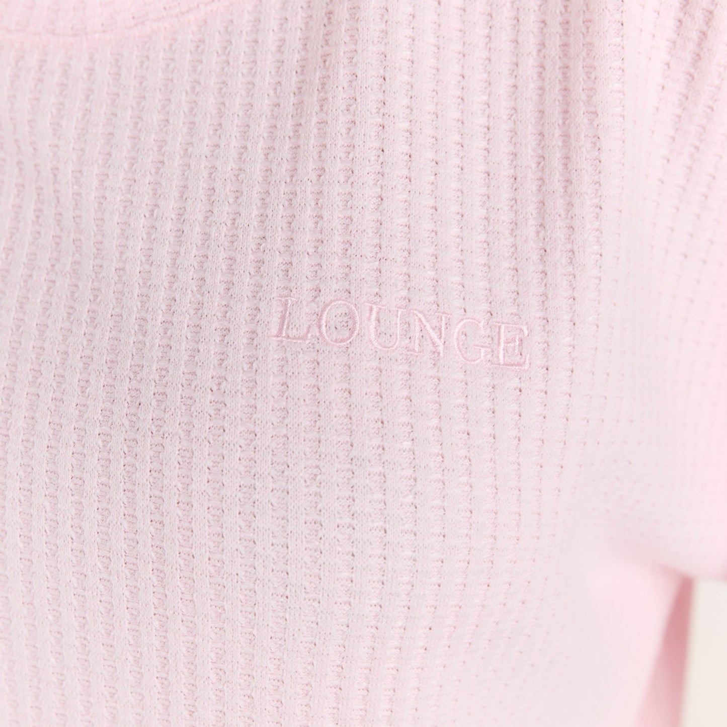 Soft Waffle Pyjama Top - Pink