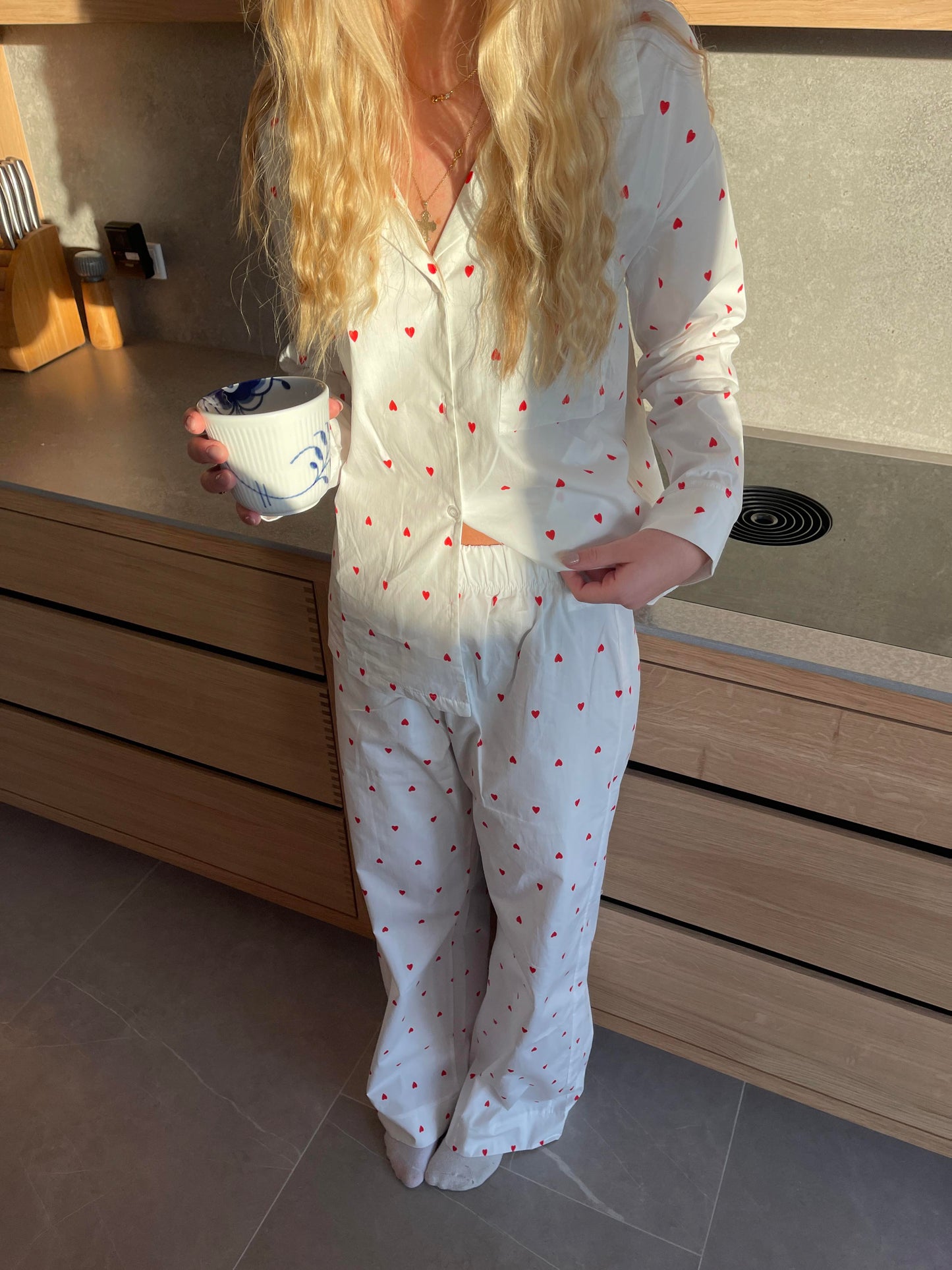 Ane pyjama pants with hearts