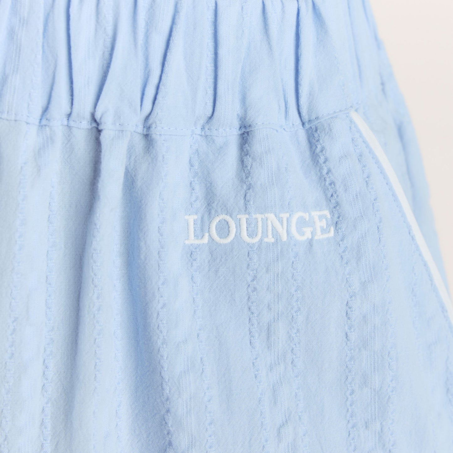 Textured Cotton Pyjama Bottoms - Blue