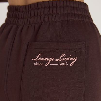 Lounge Living Straight-Leg Joggers - Chocolate
