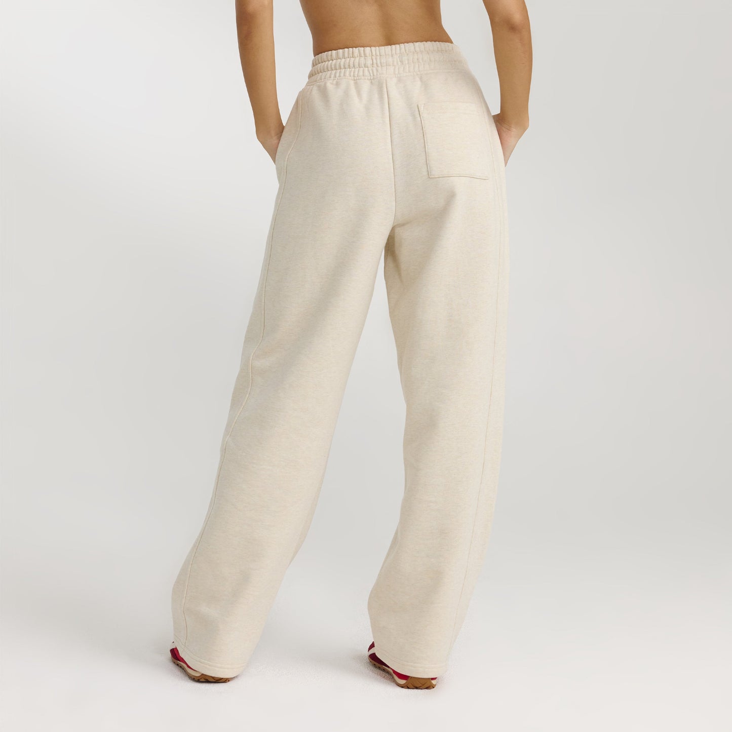 Straight-Leg Joggers - Oat Marl