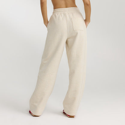 Straight-Leg Joggers - Oat Marl