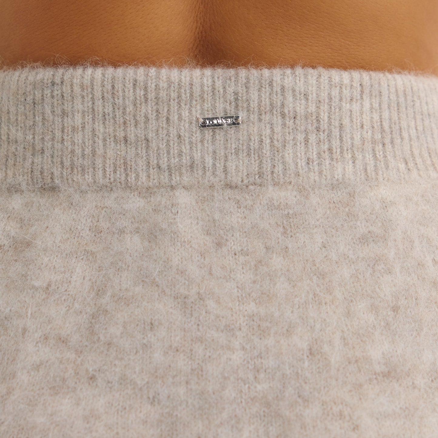 Knitted Mini Skirt - Mink