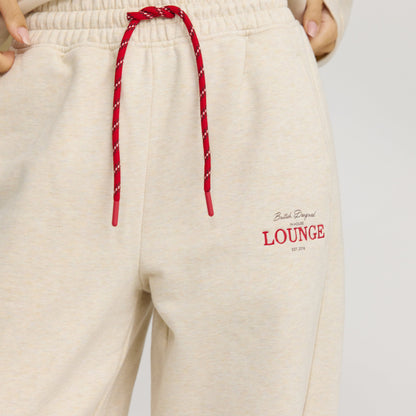 Straight-Leg Joggers - Oat Marl
