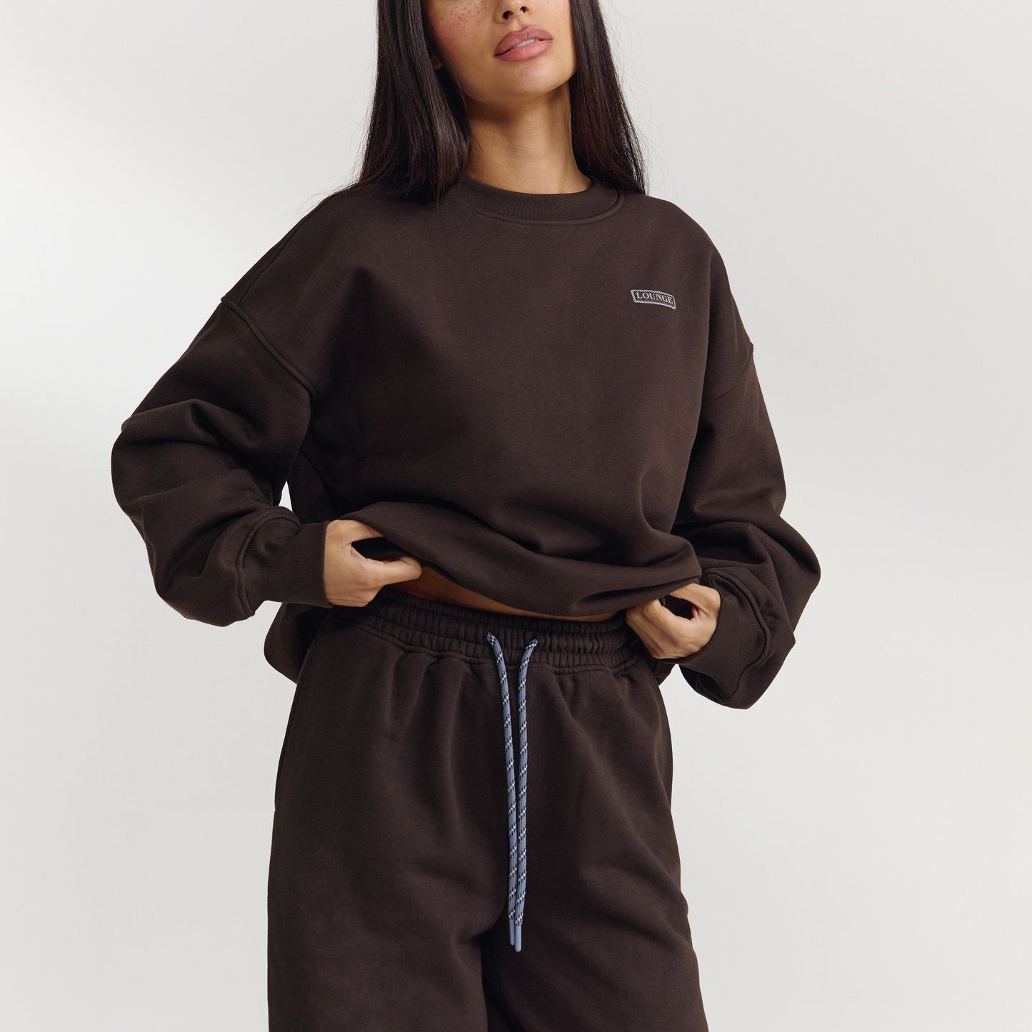 Barrel Leg Joggers - Dark Chocolate