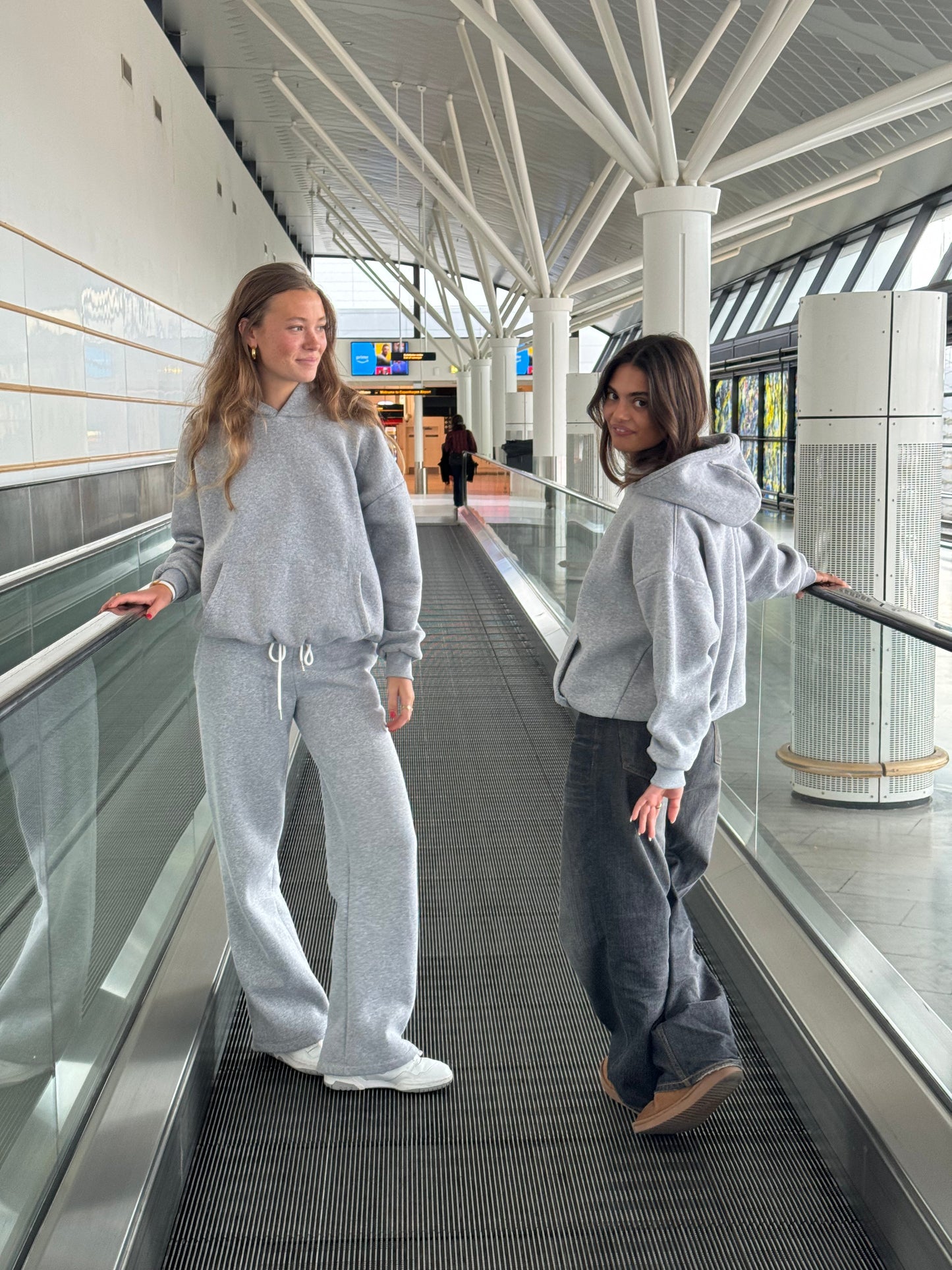 Anelise oversized hoodie - Grey melange