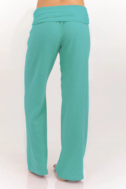 The Iconic Coral Foldover Pants