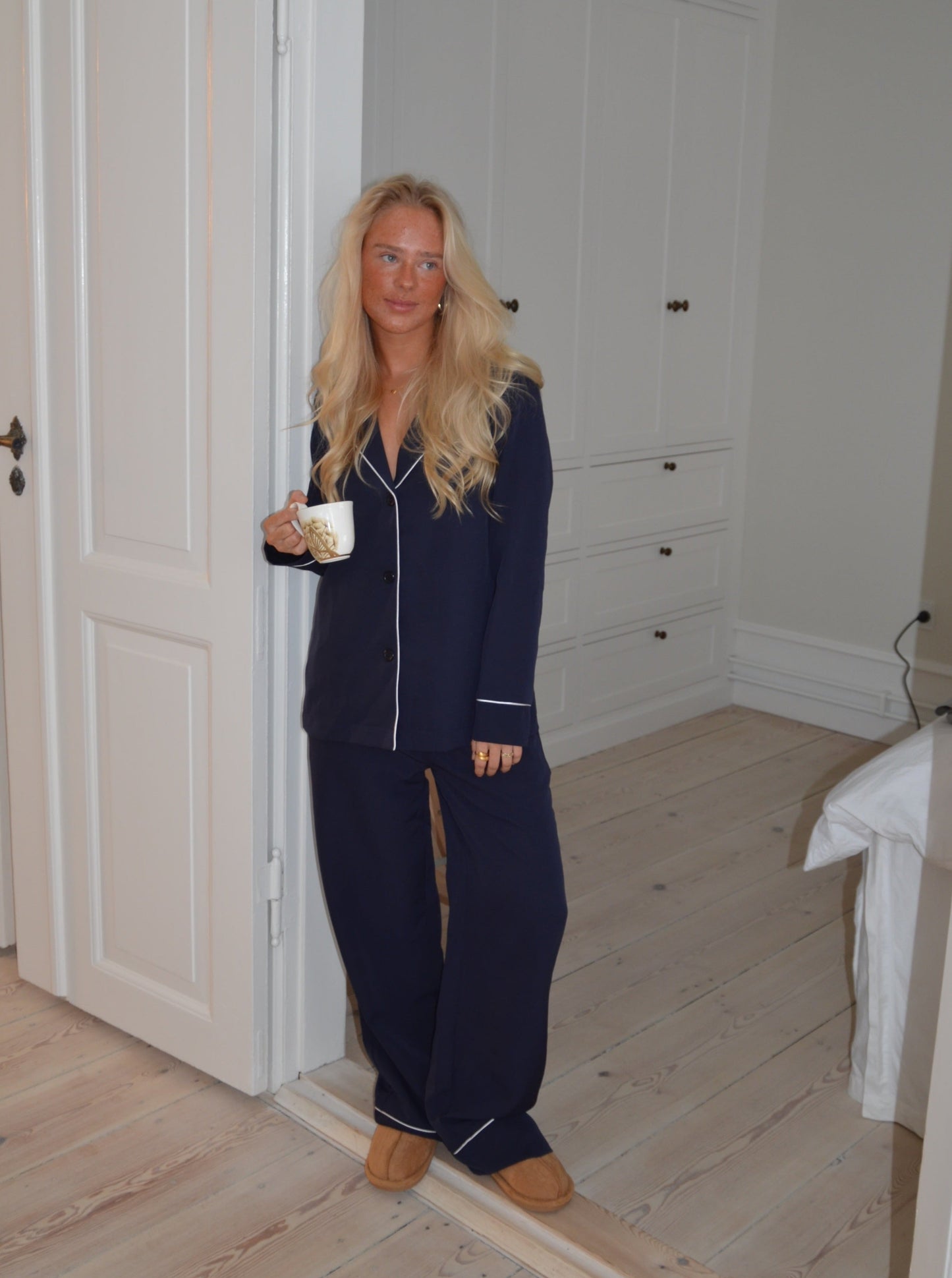 Aurelia pajamas shirt - Navy