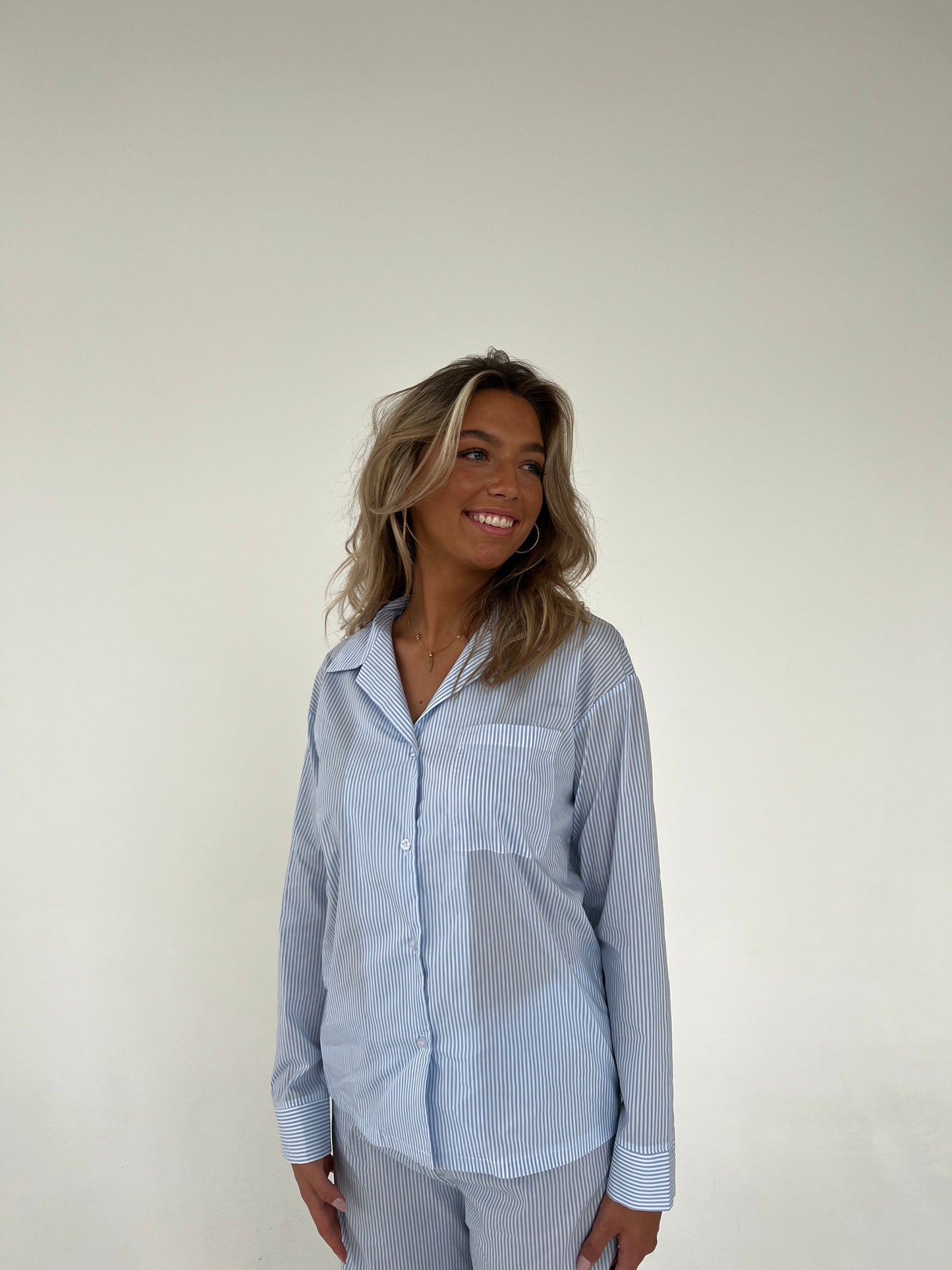 Avana striped pajama shirt