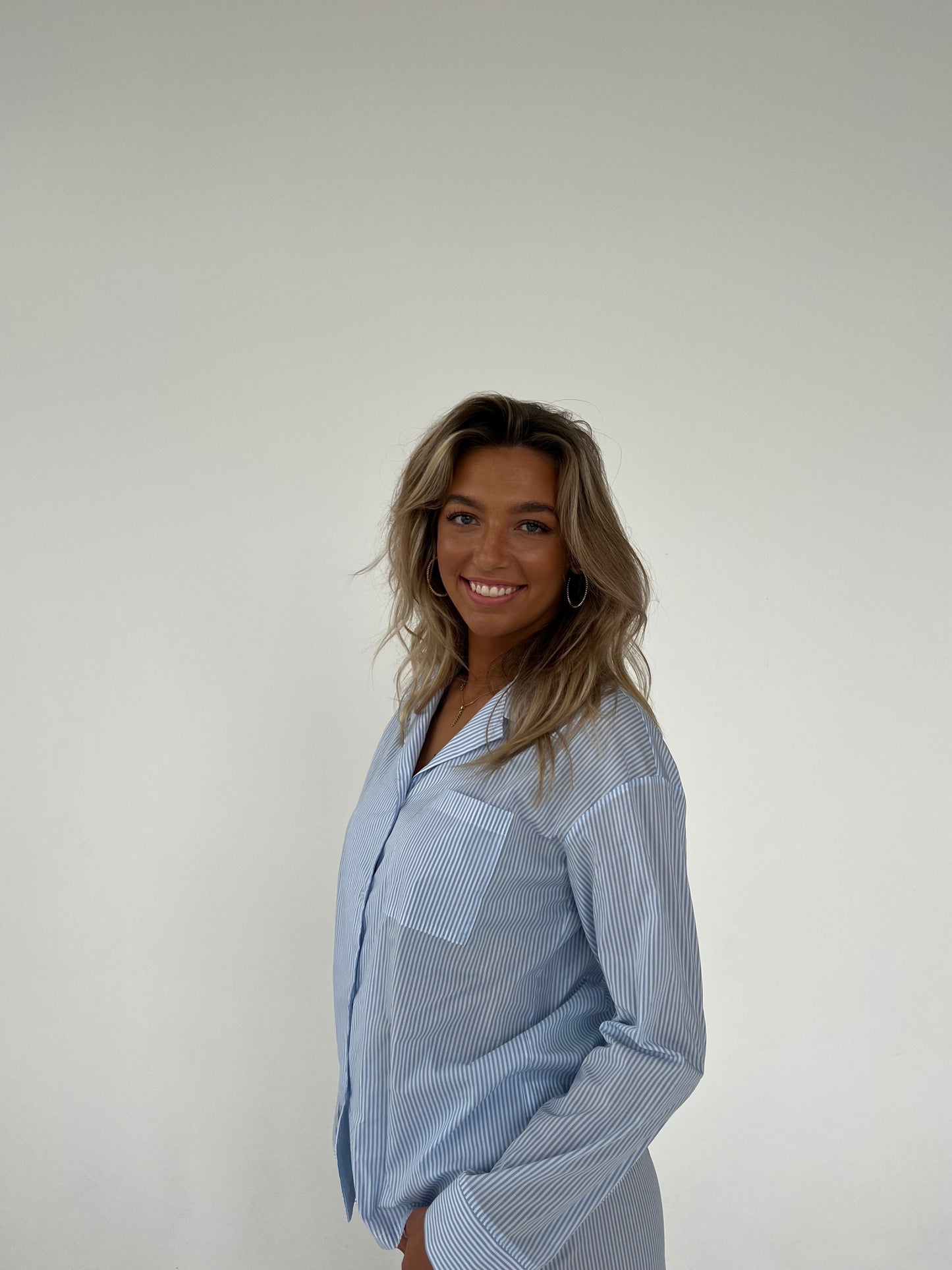 Avana striped pajama shirt