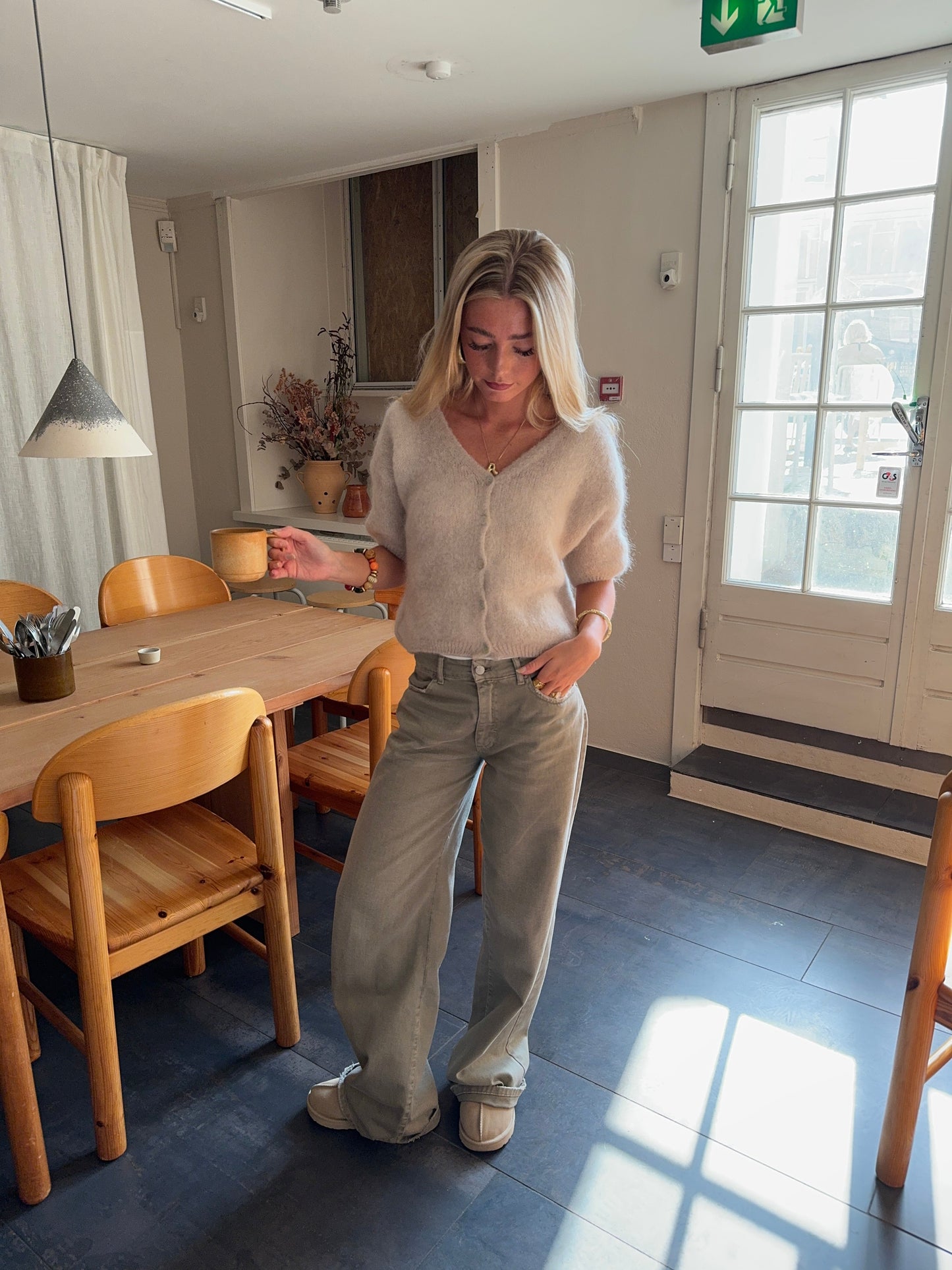 Annaly mohair cardigan - Beige