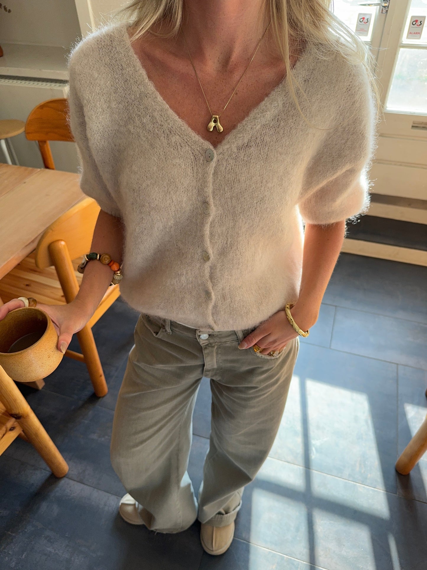 Annaly mohair cardigan - Beige