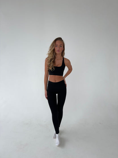 Crossback bra - Jet Black