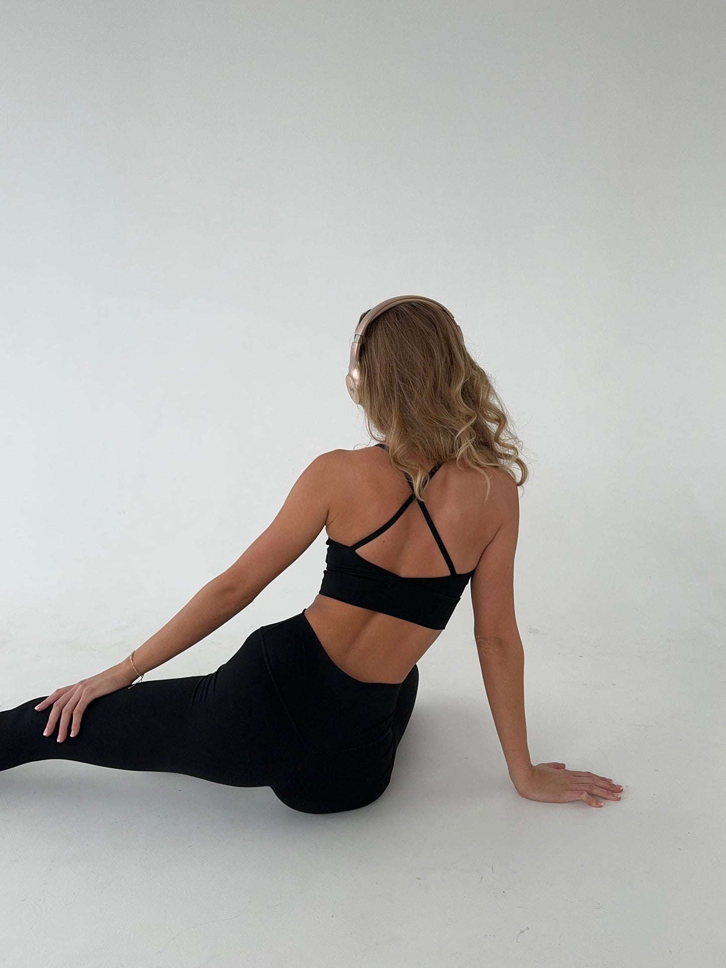 Crossback bra - Jet Black