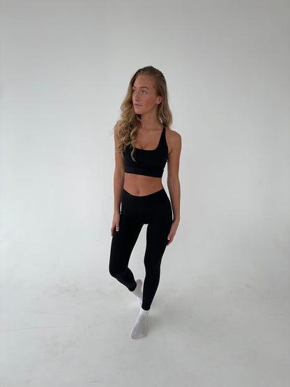 Crossback bra - Jet Black