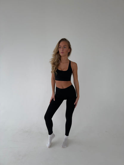 Crossback bra - Jet Black