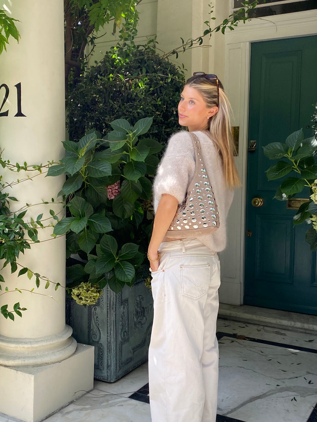 Annaly mohair cardigan - Beige