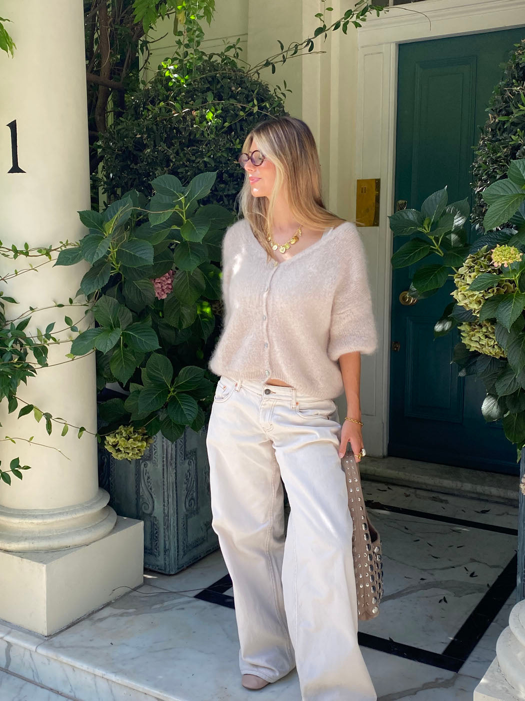 Annaly mohair cardigan - Beige