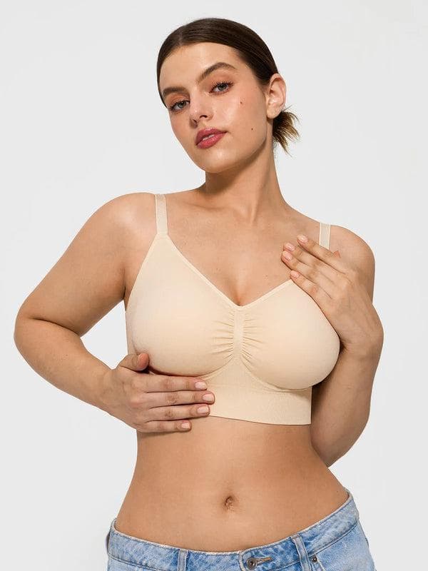 2-Pack Seamless Comfort Removable Pad Everyday Bra Bundle