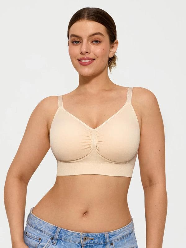 2-Pack Seamless Comfort Removable Pad Everyday Bra Bundle