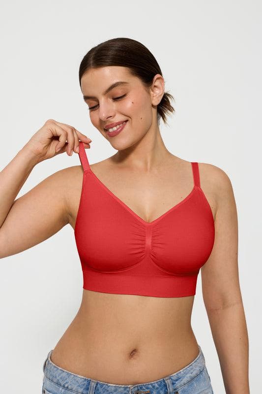 2-Pack Seamless Comfort Removable Pad Everyday Bra Bundle