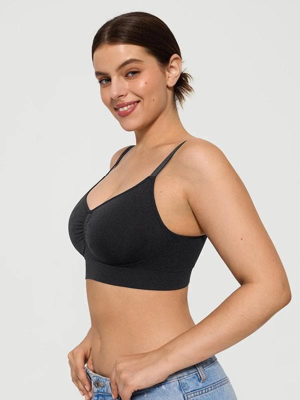2-Pack Seamless Comfort Removable Pad Everyday Bra Bundle