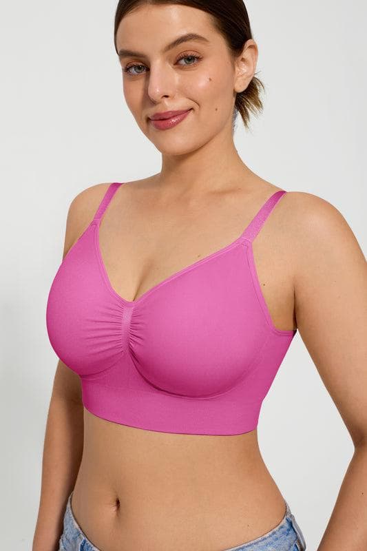 2-Pack Seamless Comfort Removable Pad Everyday Bra Bundle