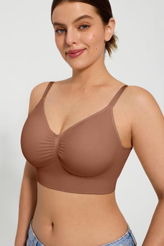 2-Pack Seamless Comfort Removable Pad Everyday Bra Bundle