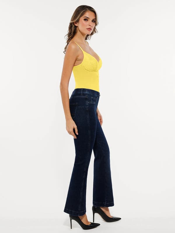 Shapewear Lace Deep V-Neck Sculpting Thong Bodysuit