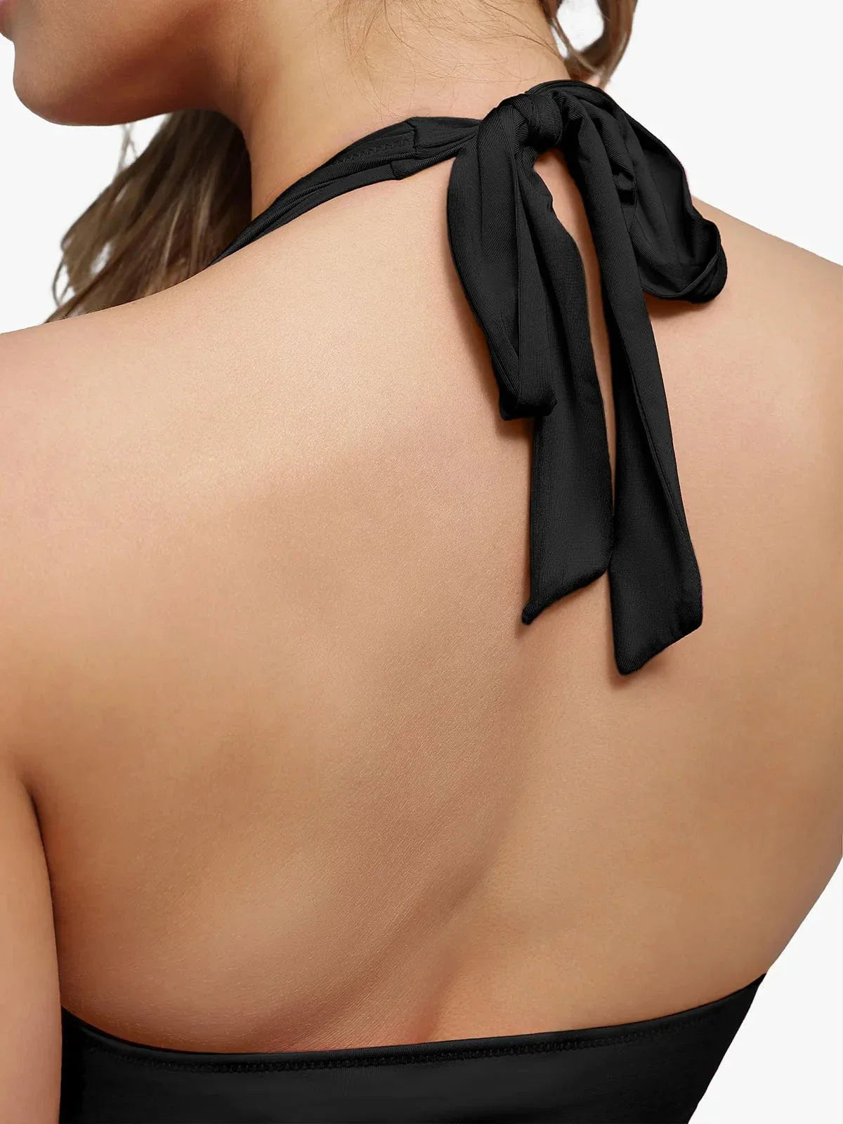 Shapewear Cowl Neck Halter Tummy Control Bodysuit