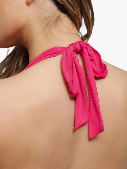 Shapewear Cowl Neck Halter Tummy Control Bodysuit