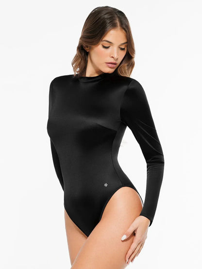 Shapewear Printed High-Waist Tummy-Control Bodysuit