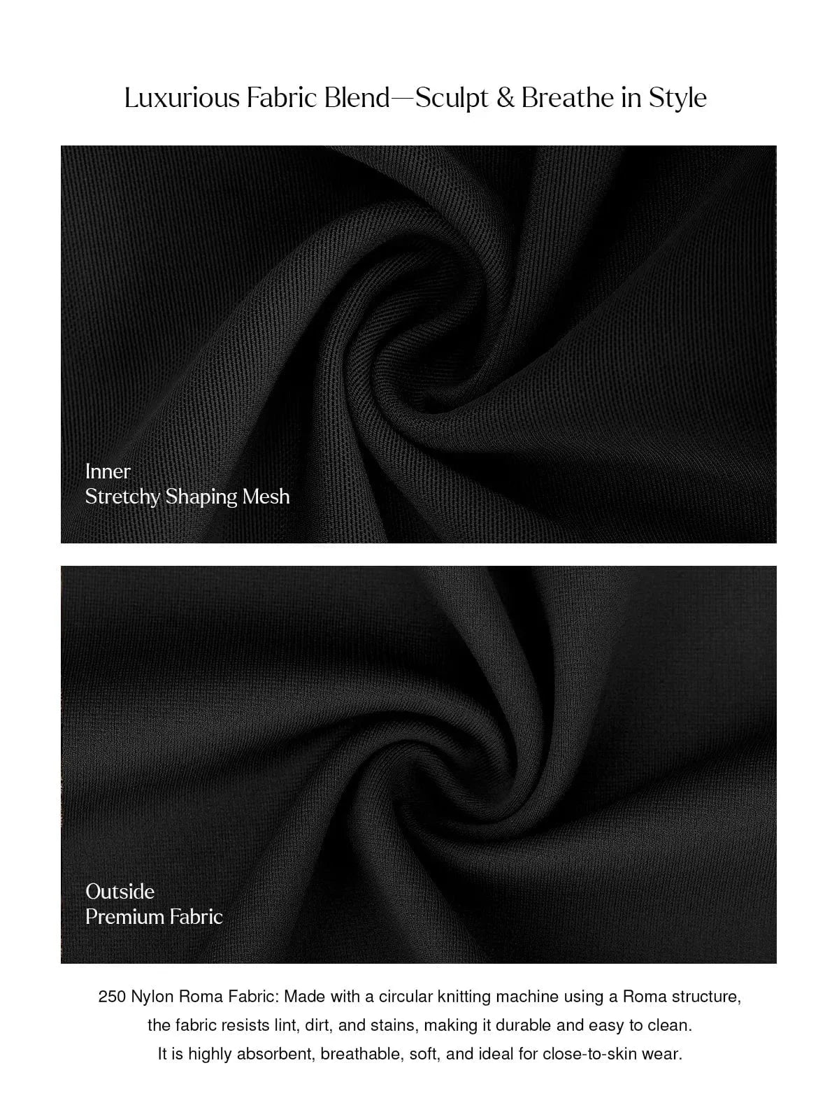 Shapewear Square Neck Padded Shoulder Slimming Bodysuit