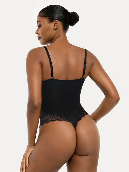 Shapewear Strappy Tummy Control Lace Inset Bodysuit