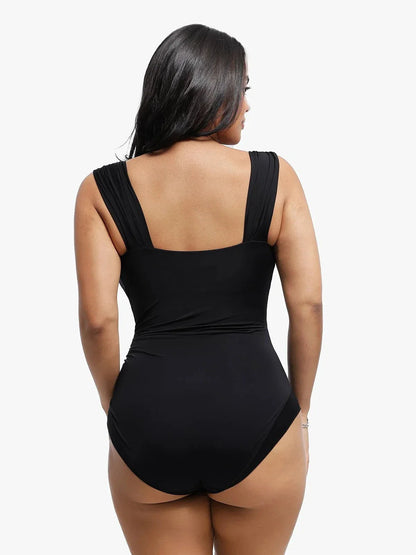 Shapewear Sweet-Heart Neckline Cap Sleeve Bodysuit