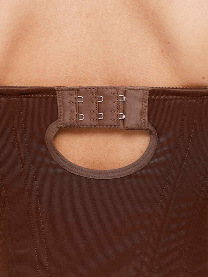 Shapewear Deep V-Neck Hourglass Thong Bodysuit