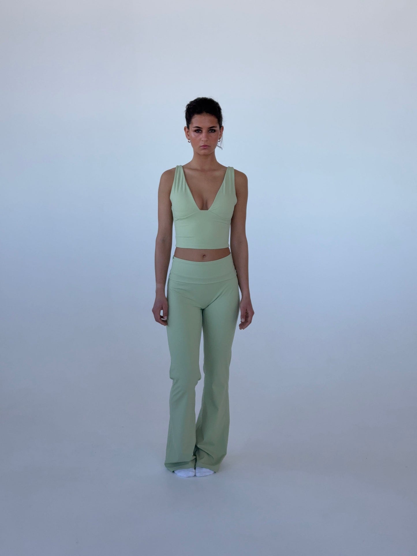 Ultimate v-neck top - Matcha